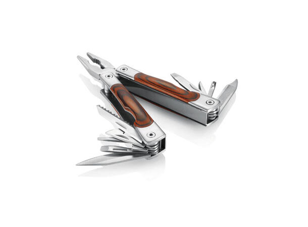 Classic Multitool med tregrep "Pakka" 16 funksjoner 